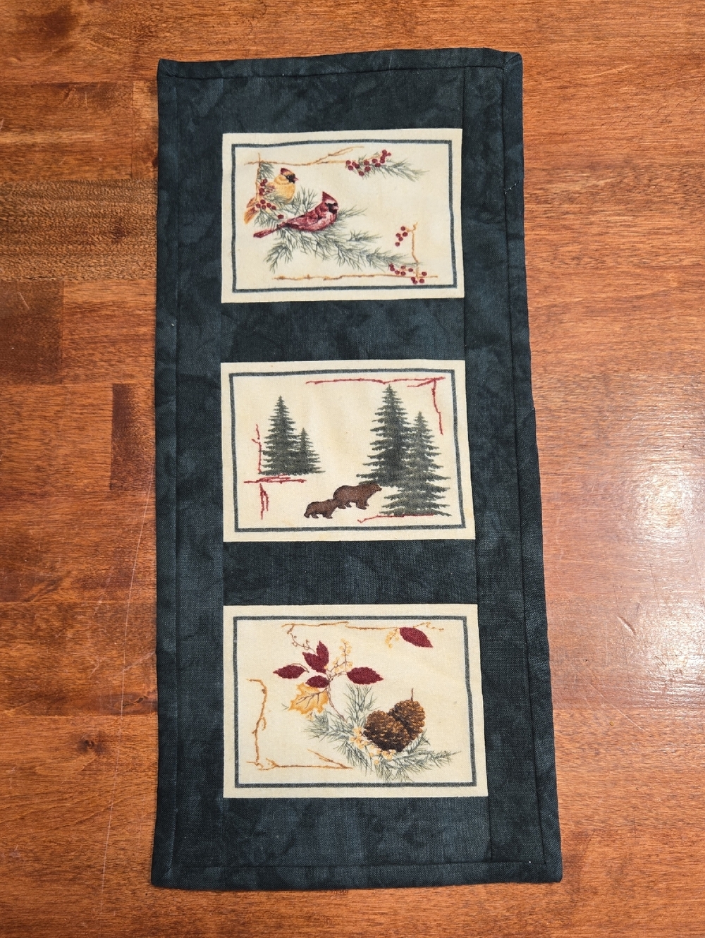 "Up North" Small 6x13 Window Banner - Handmade